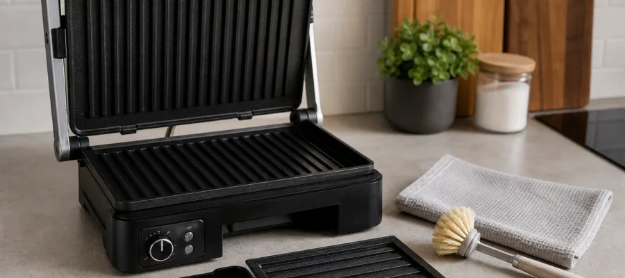 Kontaktgrill richtig reinigen: Praktische Tipps fuer eine lange Lebensdauer