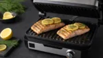 Kontaktgrill Lachsfilet mit Zitronen-Dill